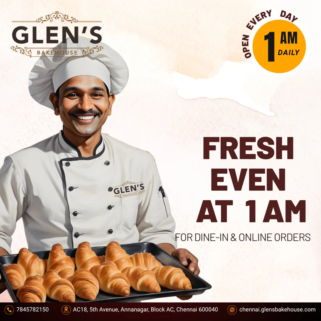 Glen's Bakehouse Chennai gourmet cake custom graphics